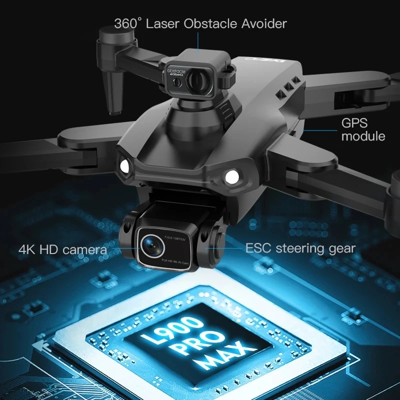 L900 Pro MAX GPS Drone 4K Prof - مراجعة Drone Battery Case وسعره