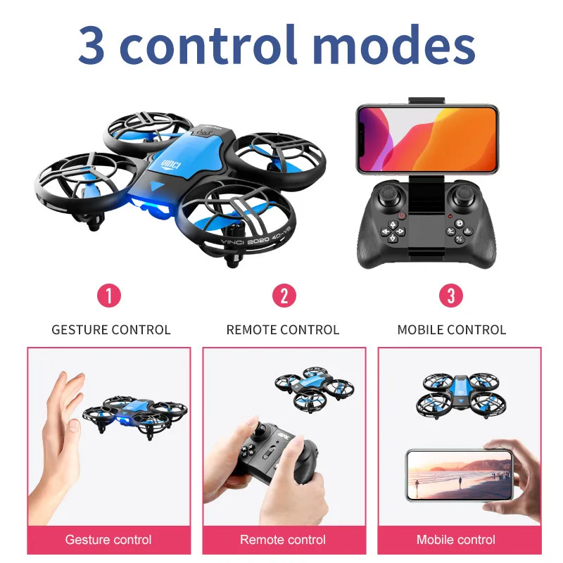 طائرة بدون طيار صغيرة جديدة V8 - مراجعة Drone Battery Case وسعره