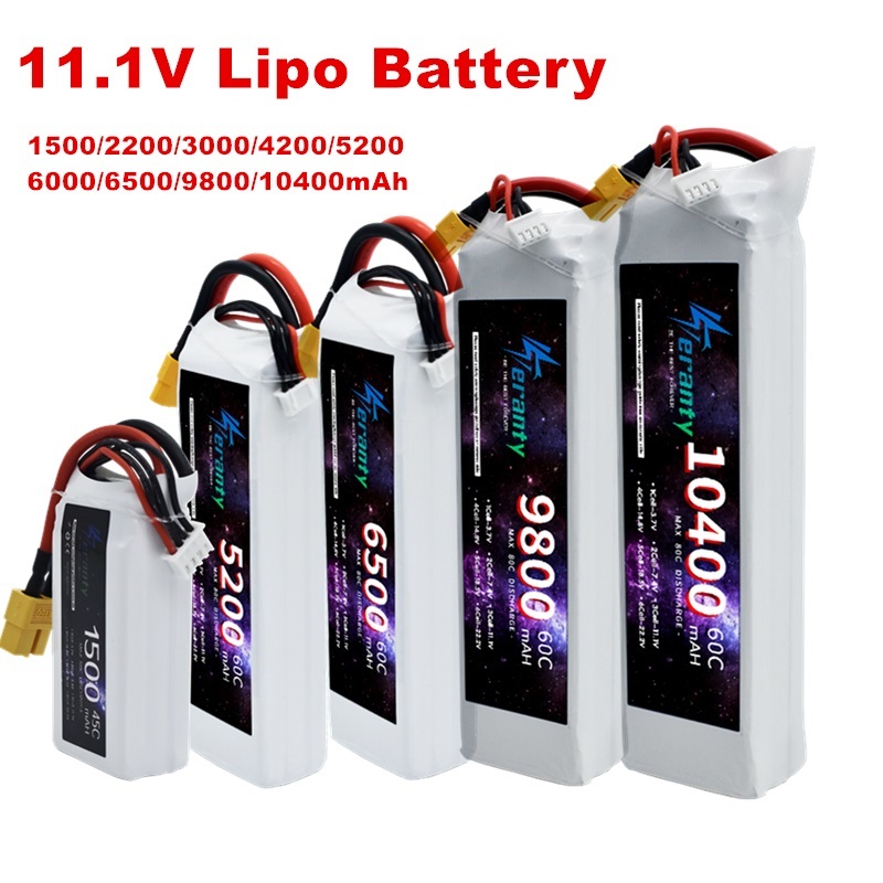3S 11.1V يبو بطارية عمداء XT60 - مراجعة Drone Battery 3S وسعره