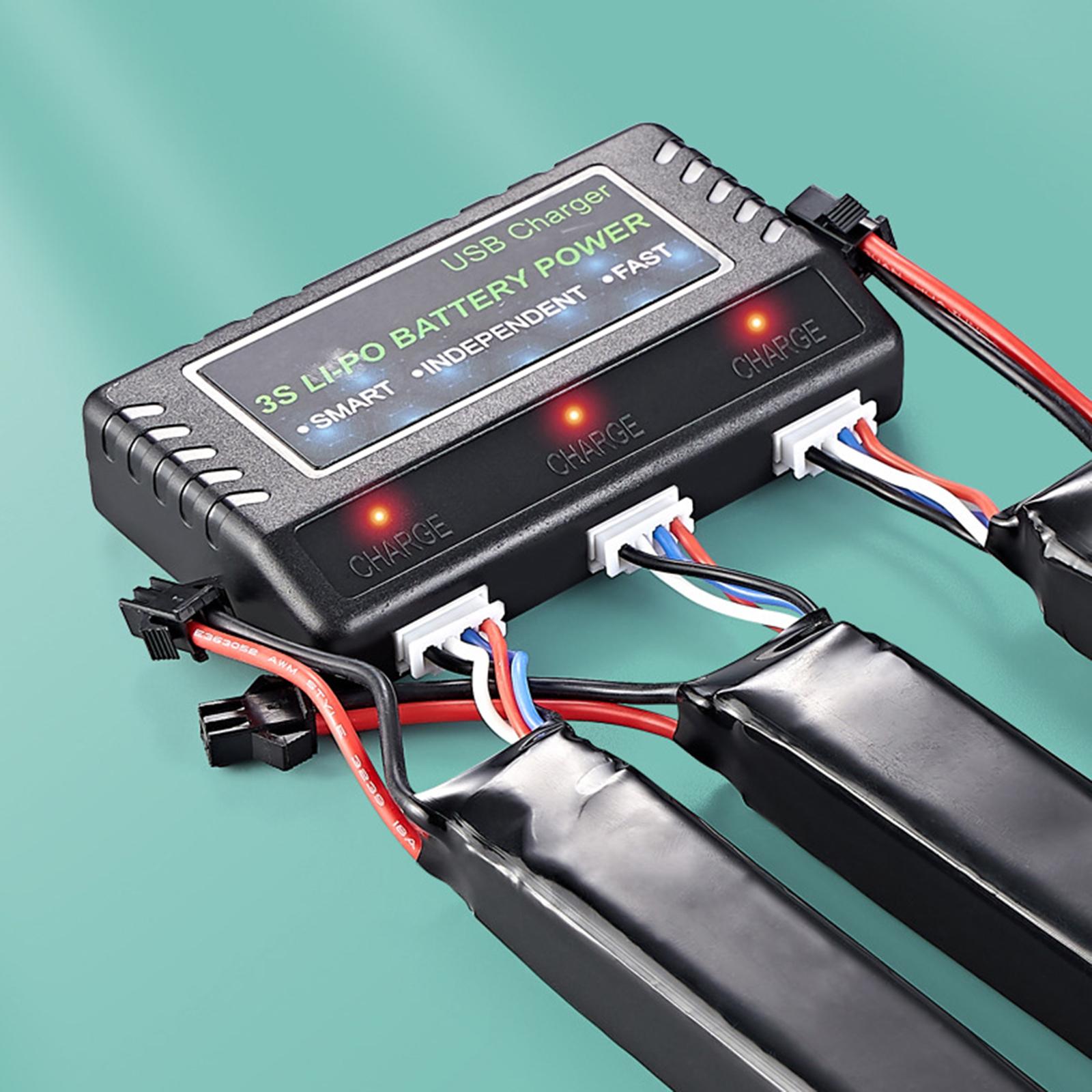 علبة شحن بطاريات ليبو 3S بثلاث - مراجعة Drone Battery 3S وسعره